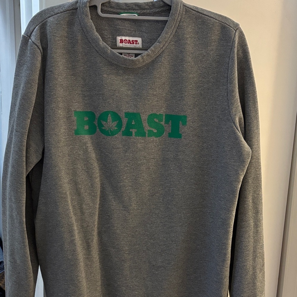 Boast Heather Gray Sweatshirt unisex size XL - Picture 4 of 7